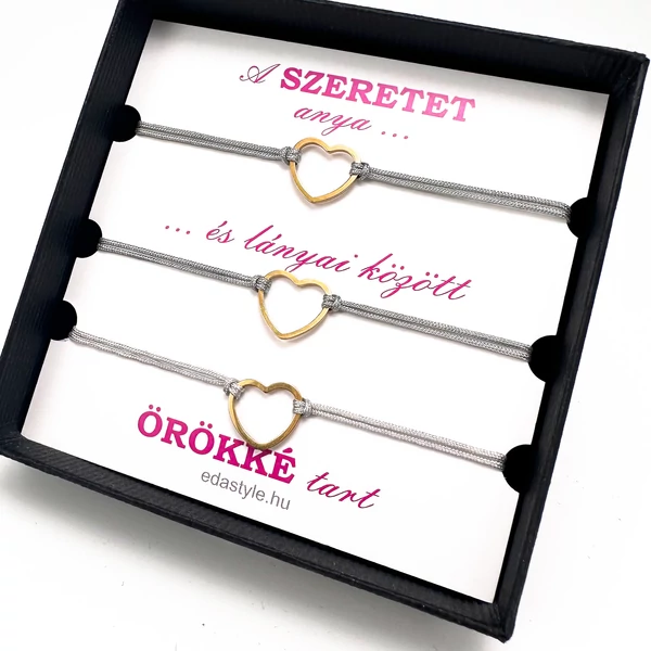 Mother - Daugther heart  bracelets