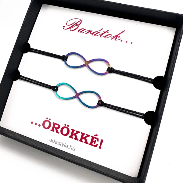 Színes végtelen jeles barátság karkötő