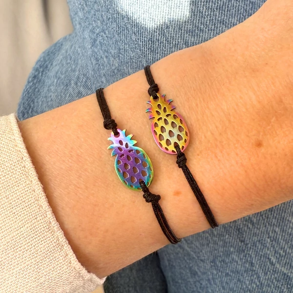 Ananászos zsineg karkötő 