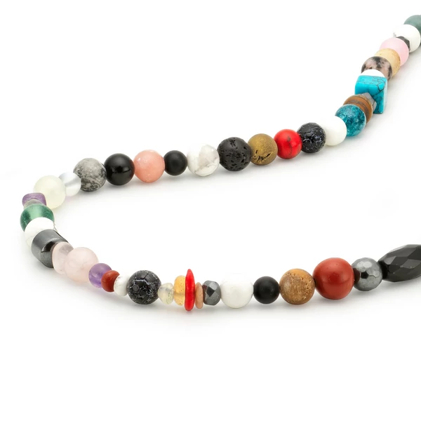 Agate and matte onyx rosegold zircon ball beaded bracelet