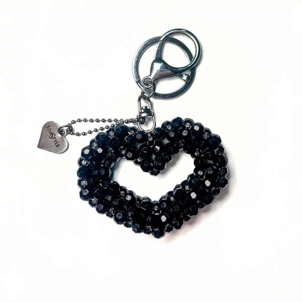 Szív Box Fekete Csillogó