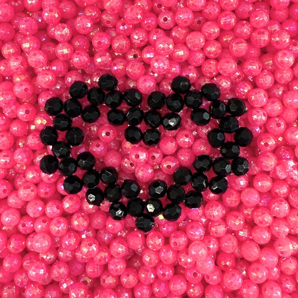 Páros Szív Box Magenta - Fekete