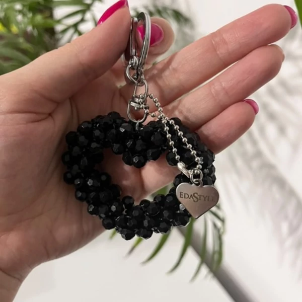 Szív Box Fekete Csillogó