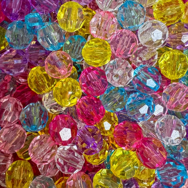 Akril gyöngy 500gr/10mm Színes