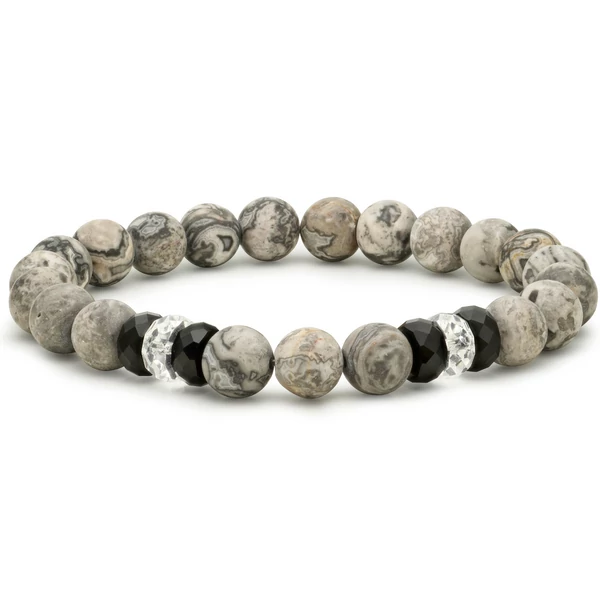 Baku Jáspis Karkötő Silver