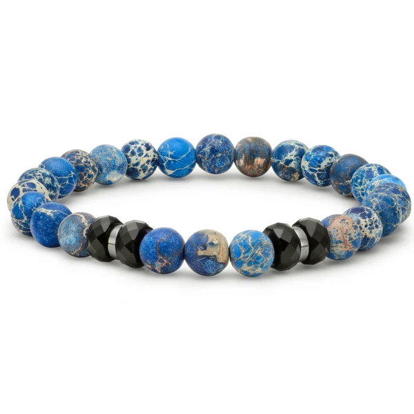 Riva Jáspis Karkötő Blue