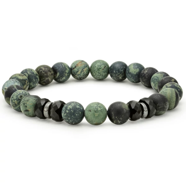 Riva Jáspis Karkötő Green