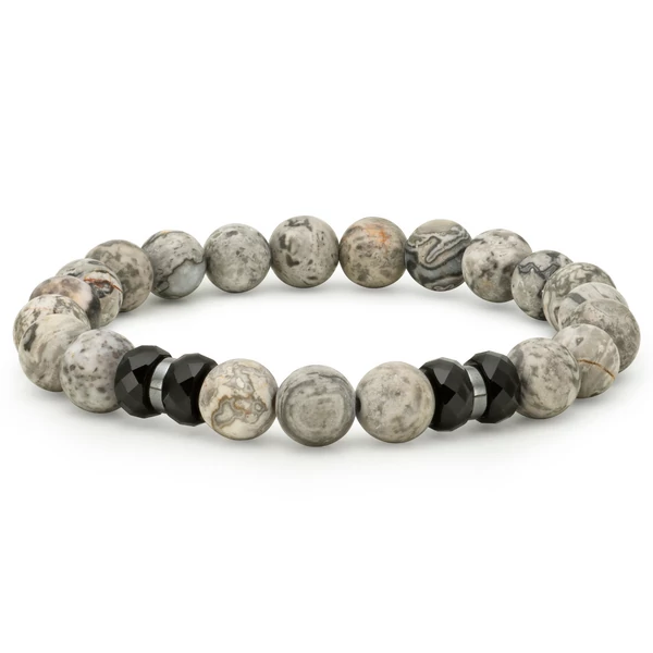 Riva Jáspis Karkötő Silver