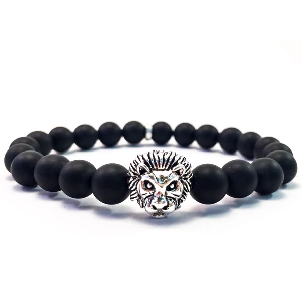 Ezüst oroszlános karkötő