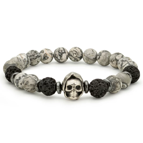 Szellemlovas jáspis karkötő