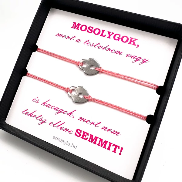 Sister bracelets red